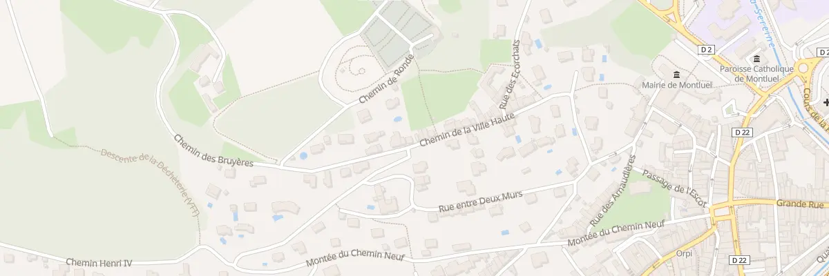 Plan du 836 Mte du Chemin Neuf à Montluel