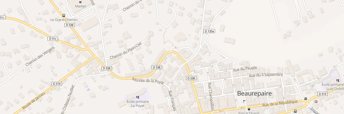Plan du 35 Av Victor Hugo à Beaurepaire