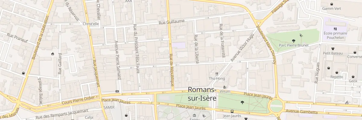 Plan du 36 Rue Palestro à Romans-sur-Isère