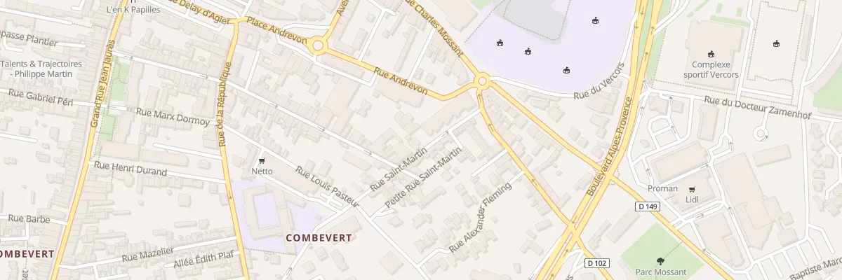 Plan du 8 Rue Saint-Martin à Bourg-de-Péage