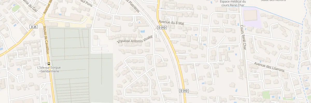 Plan du 416 Bd Paul Pons à L’Isle-sur-la-Sorgue