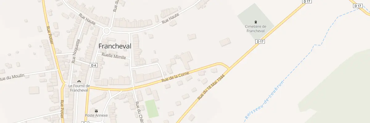 Plan du 33 Rue de la Corne à Francheval