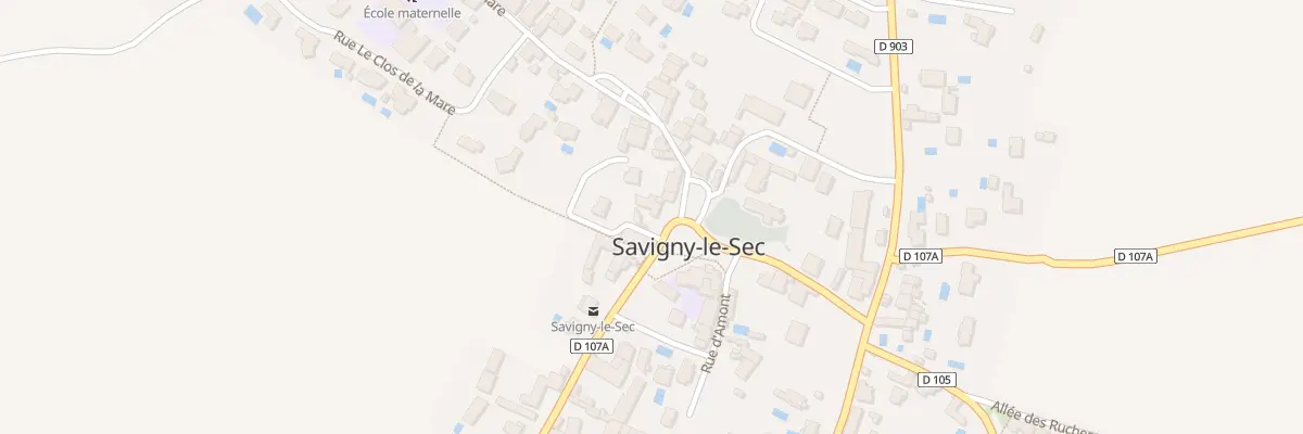Plan du 1 Pl de la Mairie à Savigny-le-Sec