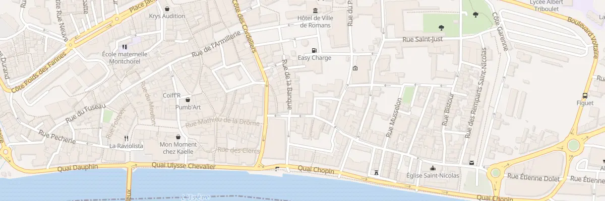 Plan du 6 Rue de la Banque à Romans-sur-Isère