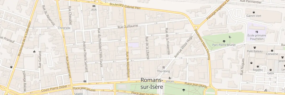 Plan du 7 Rue de la Liberte à Romans-sur-Isère