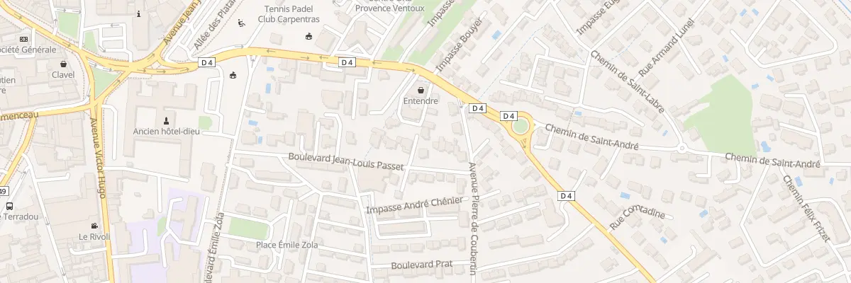 Plan du 211 Bd Jean Louis Passet à Carpentras