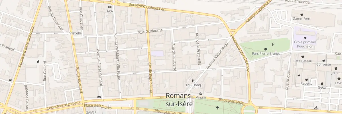 Plan du 5 Rue de la Liberte à Romans-sur-Isère