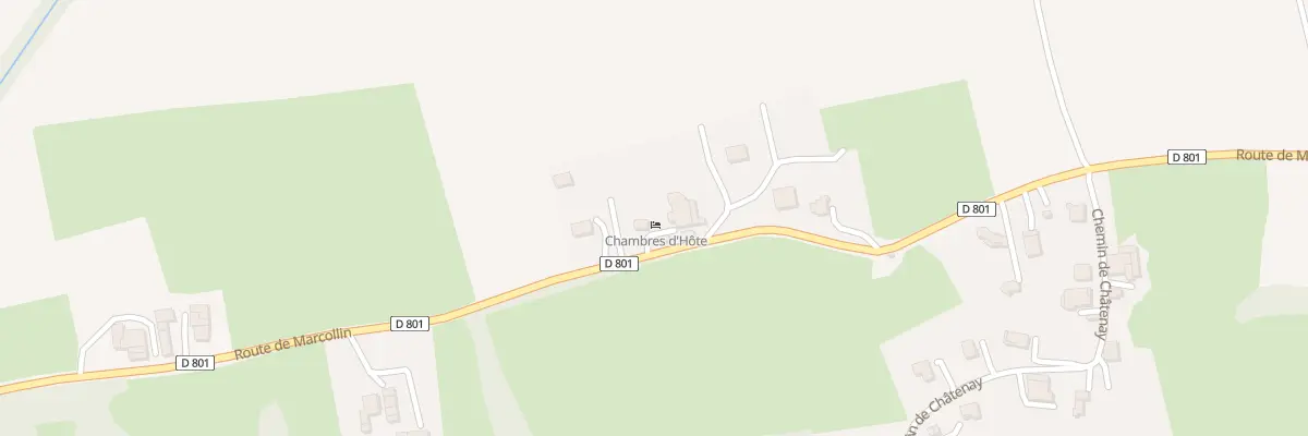 Plan du 985 Rte de Marcollin à Lens-Lestang