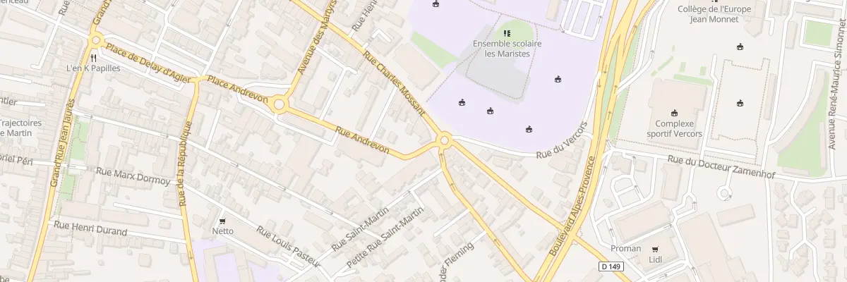 Plan du 98 Rue Charles Mossant à Bourg-de-Péage