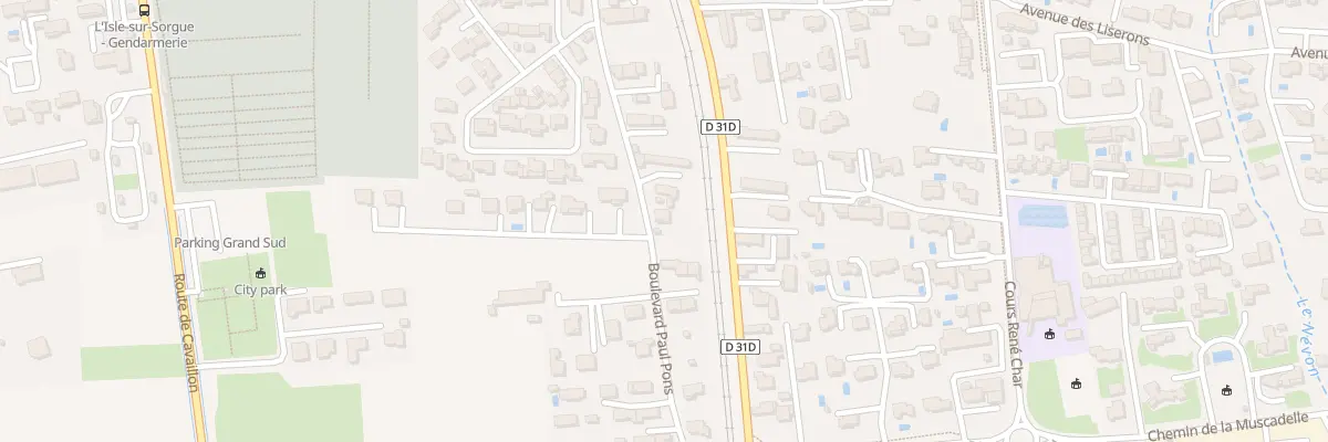 Plan du 638 Bd Paul Pons à L’Isle-sur-la-Sorgue