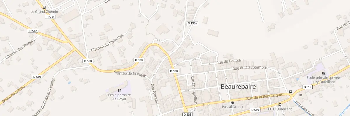 Plan du 38 Av Victor Hugo à Beaurepaire