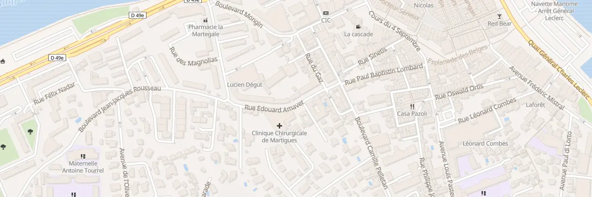 Plan du 8 Rue Edouard Amavet à Martigues