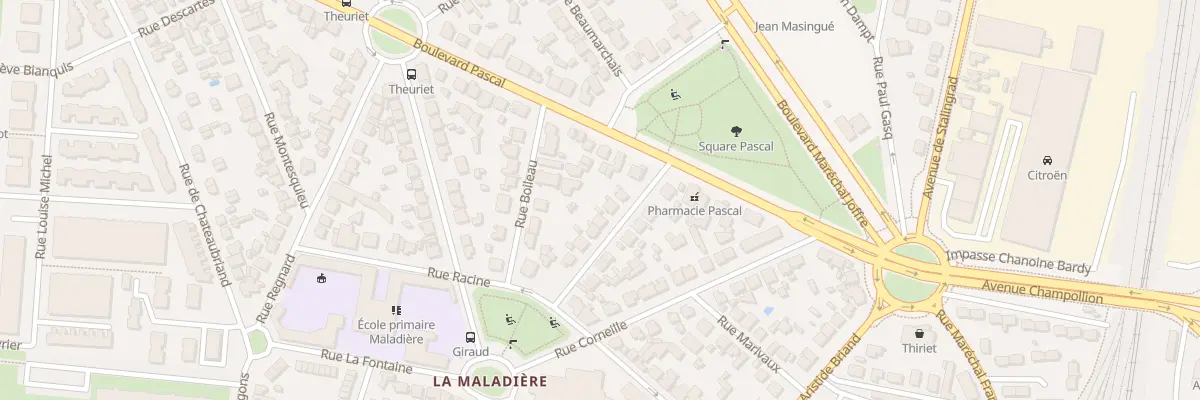 Plan du 11 Rue la Bruyère à Dijon