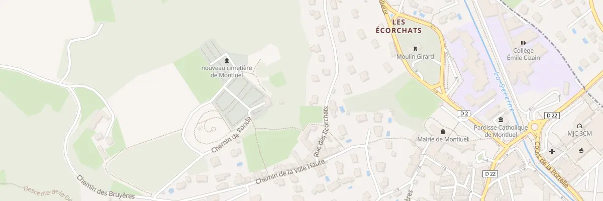 Plan du 422 Rue des Ecorchats à Montluel