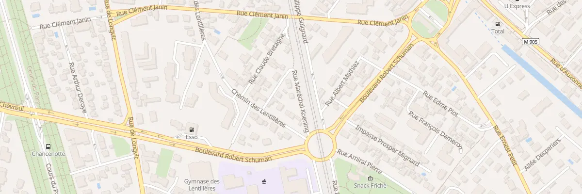 Plan du 6 Rue Mal Koenig à Dijon
