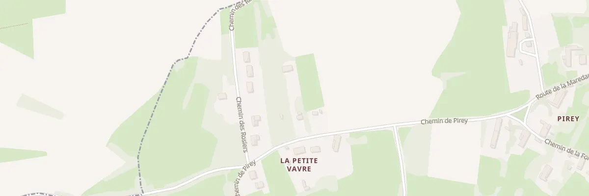 Plan du 97 Che de Pirey à La Genête