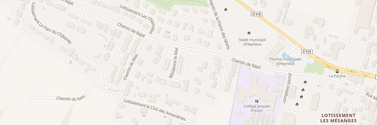 Plan du 9003 Che de Rajat à Heyrieux