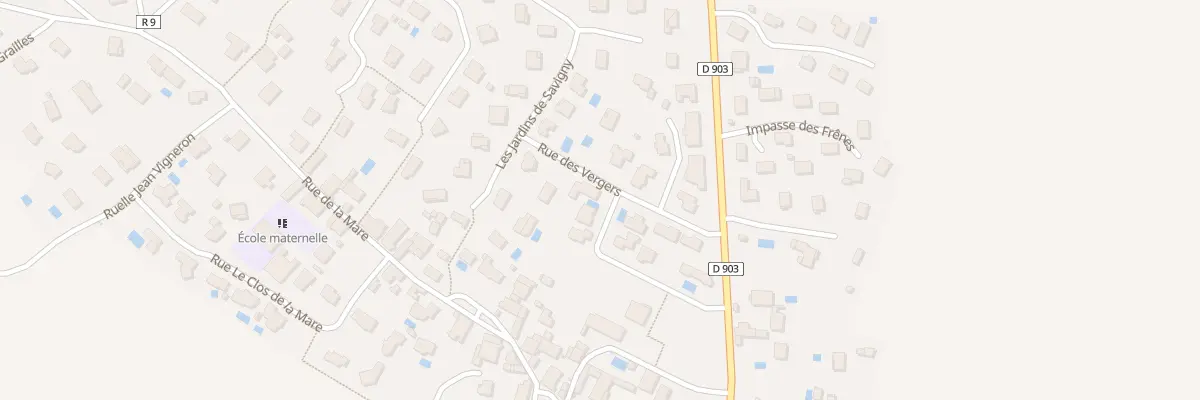 Plan du 7 Rue des Vergers à Savigny-le-Sec