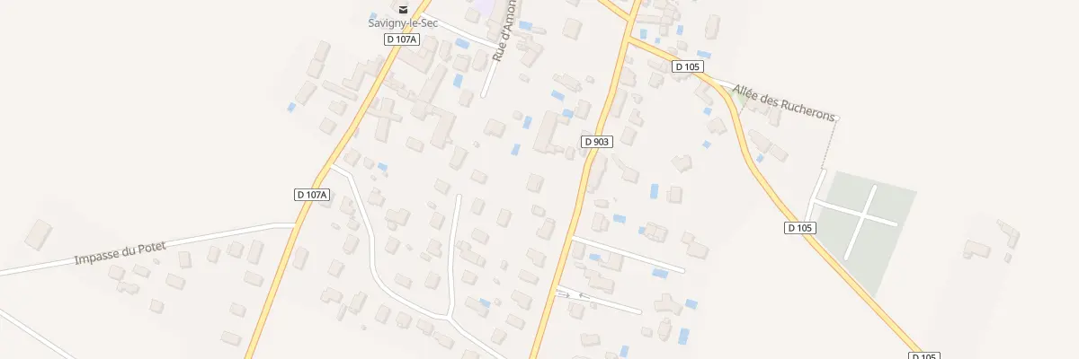 Plan du 12 Rte de Dijon à Savigny-le-Sec