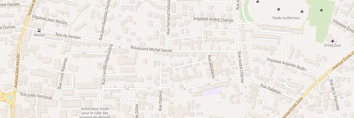 Plan du 21 Bd Michel Servet à Romans-sur-Isère
