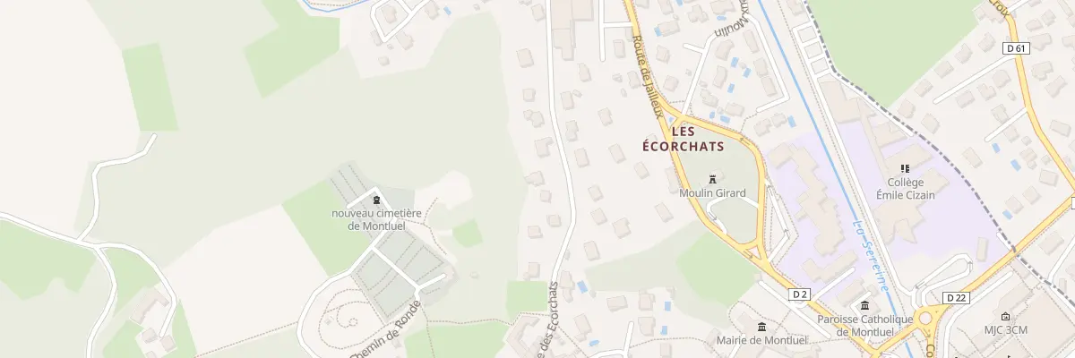 Plan du 326 Rue des Ecorchats à Montluel