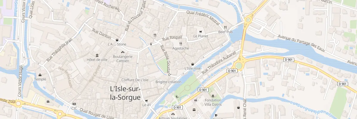 Plan du 2B Rue Joseph Roumanille à L’Isle-sur-la-Sorgue