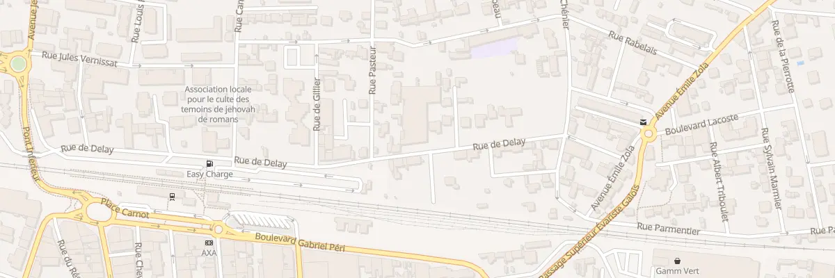 Plan du 12 Rue de Delay à Romans-sur-Isère