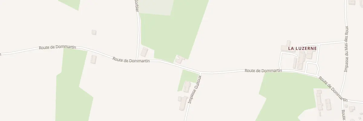 Plan du 1420 Rte de Dommartin à Marsonnas