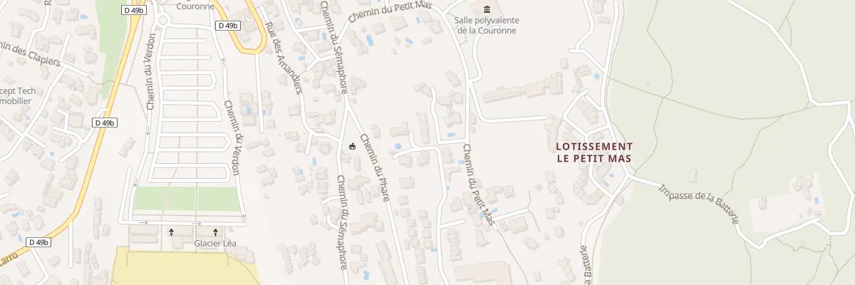 Plan du 24B Che du Petit Mas à Martigues