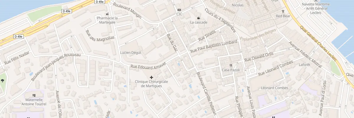 Plan du 3 Rue Edouard Amavet à Martigues