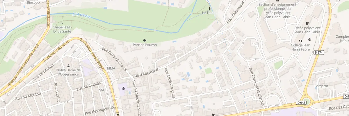Plan du 183 Rue d’Allemand à Carpentras