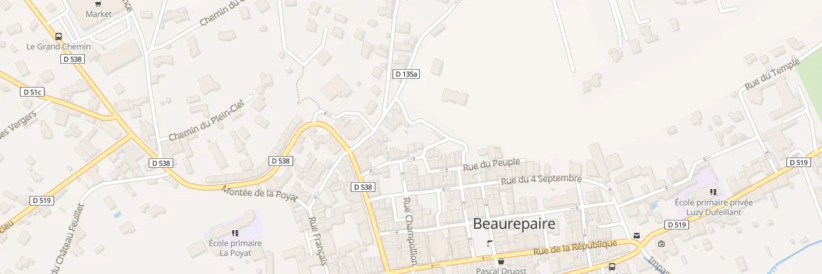 Plan du 15 Rue du Peuple à Beaurepaire