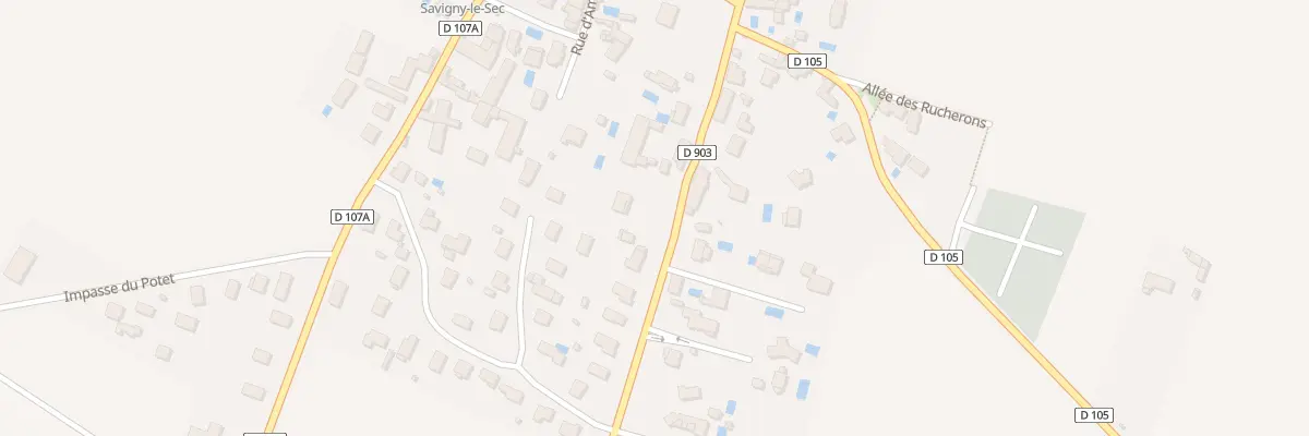 Plan du 12B Rte de Dijon à Savigny-le-Sec