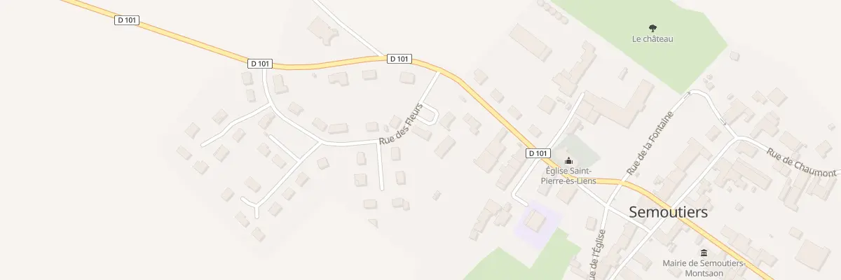 Plan du 1 Rue des Fleurs à Semoutiers-Montsaon