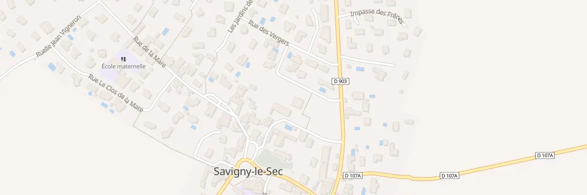 Plan du 6 Rue des Pommiers à Savigny-le-Sec