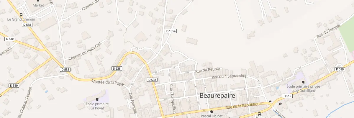 Plan du 19 Rue du Peuple à Beaurepaire