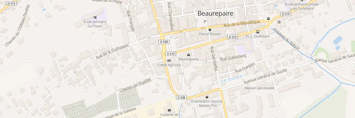 Plan du 24 Pl Yves Pagneux à Beaurepaire