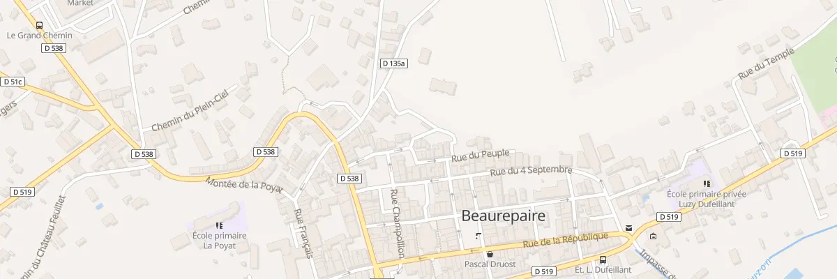 Plan du 19 Pl du Mûrier à Beaurepaire