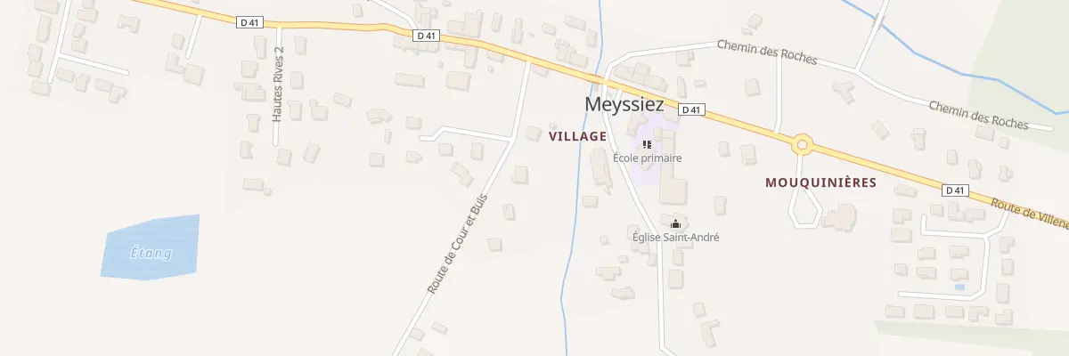 Plan du 105 Rte de Cour et Buis à Meyssiez