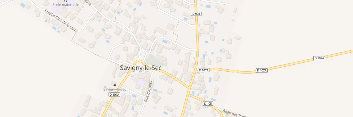 Plan du 8 Rle au Muet à Savigny-le-Sec