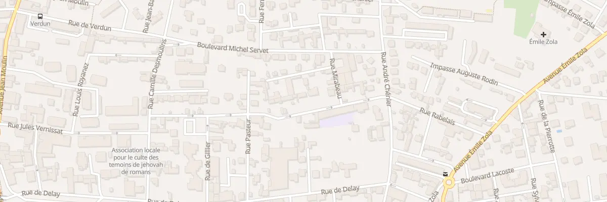 Plan du 18 Rue Jules Ferry à Romans-sur-Isère