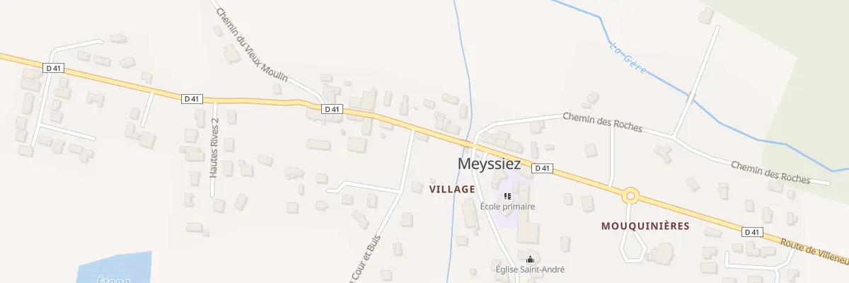 Plan du 43 Rte d’Eyzin Pinet à Meyssiez