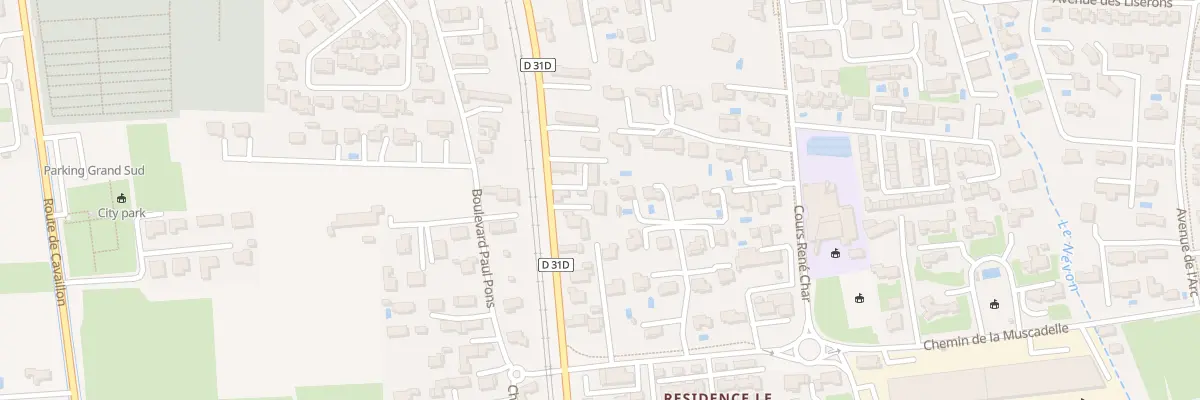 Plan du 593 Rte de Robion à L’Isle-sur-la-Sorgue