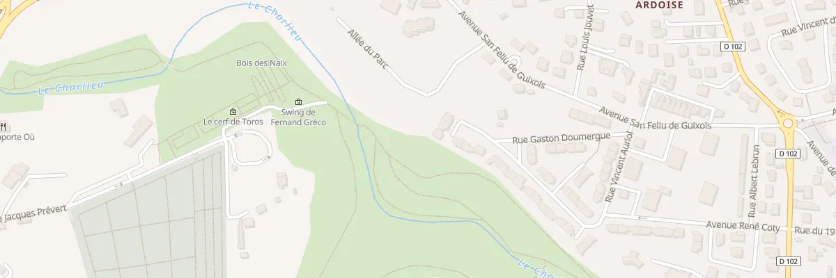 Plan du 5 All du Parc à Bourg-de-Péage