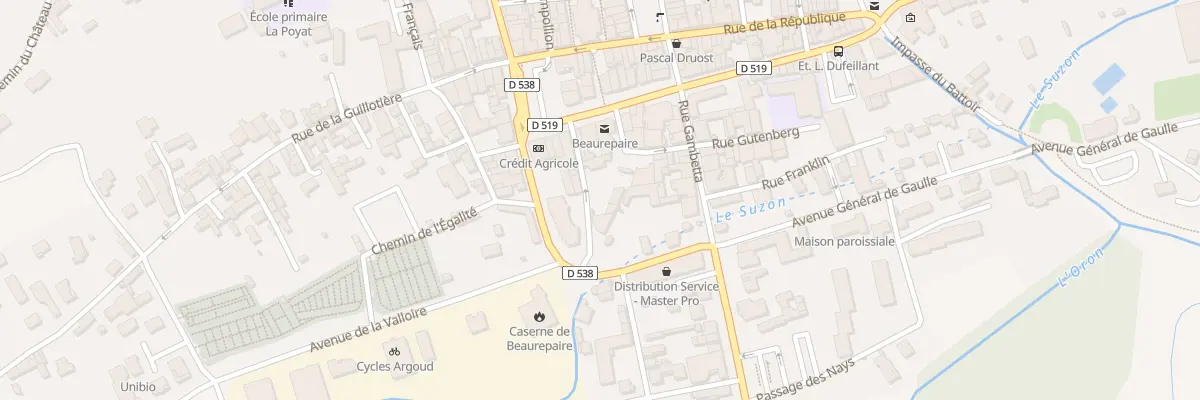 Plan du 9005 Rue du Doc Bailly à Beaurepaire