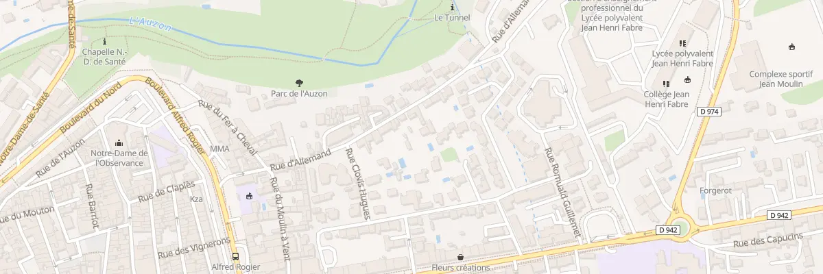 Plan du 222 Rue d’Allemand à Carpentras