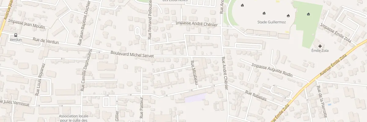 Plan du 9 Bd Michel Servet à Romans-sur-Isère