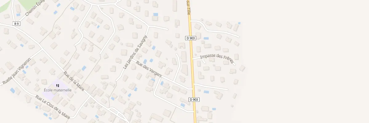 Plan du 6 Imp des Cerisiers à Savigny-le-Sec