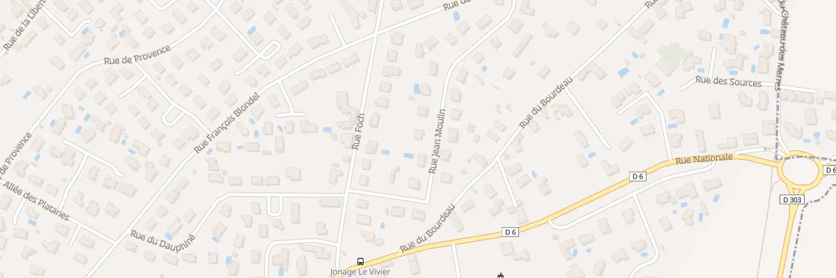 Plan du 5 Rue Jean Moulin à Jonage