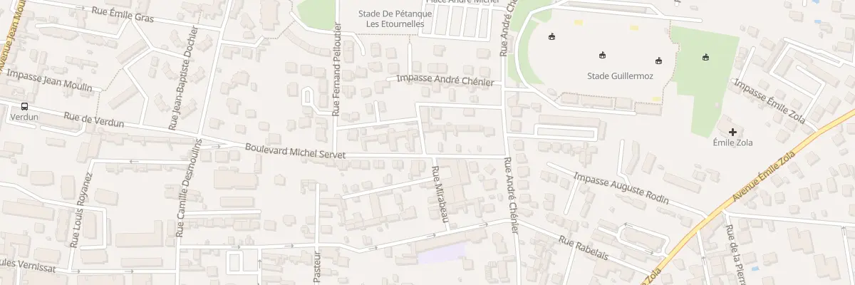 Plan du 12 Bd Michel Servet à Romans-sur-Isère